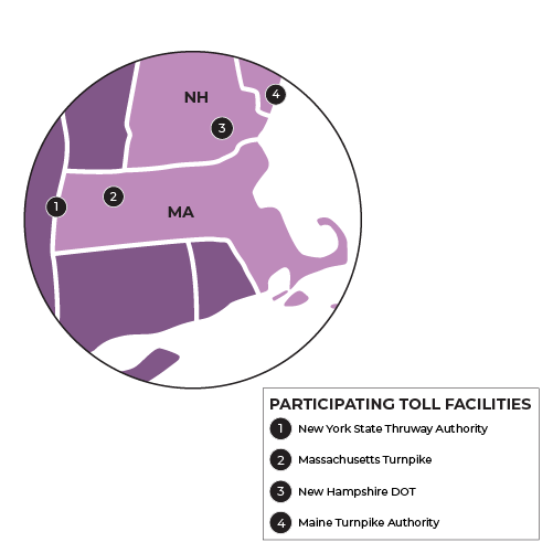 E-ZPass Toll Facilities in Massachusetts